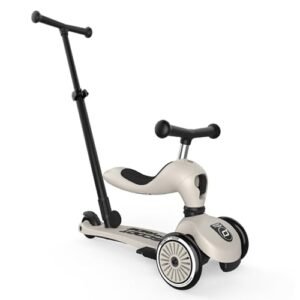 Scoot and Ride Highwaykick 1 Push and Go Kickboard mit Sitz Kinderroller Scooter 2in1 Laufrad mit Lenkstange ab 1 2 Jahren mitwachsend Höhenverstellbar werkzeuglos