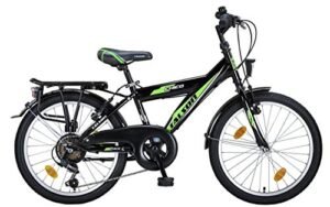 Talson 20 Zoll Kinderfahrrad mit 6-Gang und Beleuchtung nach STVO Blackgreen