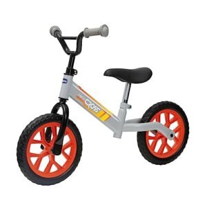 Chicco Cross Laufrad, Kinderfahrrad ohne Pedale, Cross Country Design, große Räder, verstellbarer Lenker und Sattelstütze, pedalloses Gleichgewichtsfahrrad, Max 25 Kg, Kinderspiele 3-5 Jahre