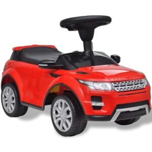 vidaXL Kinder Rutschauto mit Musik Rot Rutscher Kinderauto Fahrzeug Bobbycar
