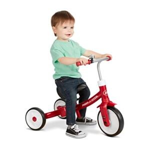 Radio Flyer Triple Play Dreirad, Laufrad und Aufsitzfahrzeug für Kinder von 1 bis 3 Jahren