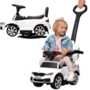 Actionbikes Motors Lauflernwagen BMW M5 | Lizenziert – Bobby Car – Laufrad – Bobbycar – Kinderauto – Rutschauto mit Schiebestange – Kinderfahrzeuge – Lernspielzeug – Rutschfahrzeug ab 1 Jahr (Weiß)