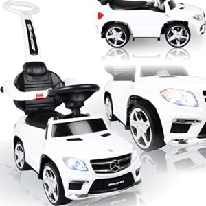 Stimo Rutschauto offiziell lizenziert Mercedes AMG GL63 WEIß Kinder Fahrzeug Rutscher Auto (Bobby Car)