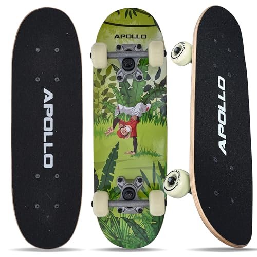 Wer ein kleines Skateboard für den Einstieg sucht, findet im Apollo Kinder Skateboard eine stabile Option. Es ist leicht und für Kinder ab drei Jahren geeignet. Für längeren Gebrauch oder größere Kinder sollte man jedoch auch Alternativen im Blick behalten.