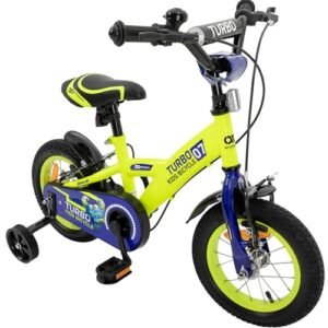 Actionbikes Kinderfahrrad Turbo | 12 16 Zoll – V-Brake Bremsen – Fahrrad für Kinder von 2-7 Jahren – Schutzblech v. / h – Kinder Fahrrad für Mädchen & Jungen – Fahrräder – Bicycle – Kinderrad – Bike