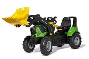 Rolly Toys rollyFarmtrac Deutz Agrotron Tretfahrzeug (inkl. rollyTrac Lader, von 3-8 Jahre, Sitz längen-und höhenverstellbar, Luftbereifung), Groß