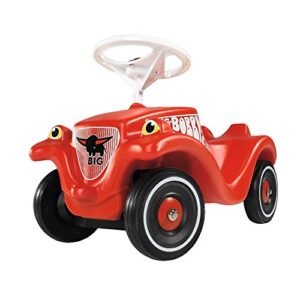 BIG Bobby Car Classic – Rutschauto mit Flüsterrädern/Schuhschutz, rot
